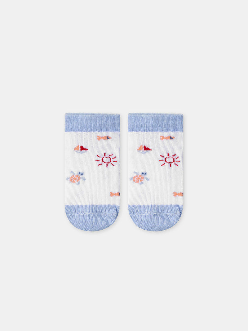 Niedrige Socken mit maritimem Muster für Baby Jungen
