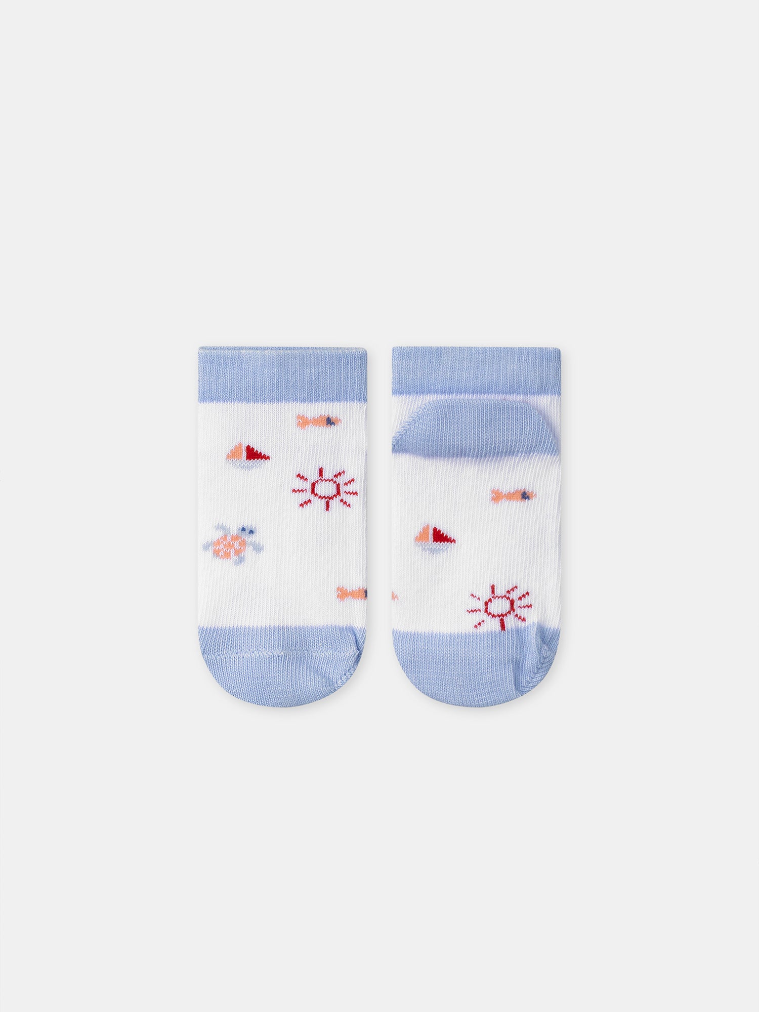 Niedrige Socken mit maritimem Muster für Baby Jungen