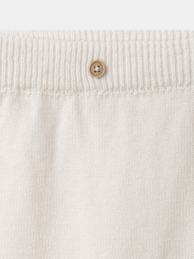 Ensemble tricot brassière + pantalon + chaussettes Naissance Mixte