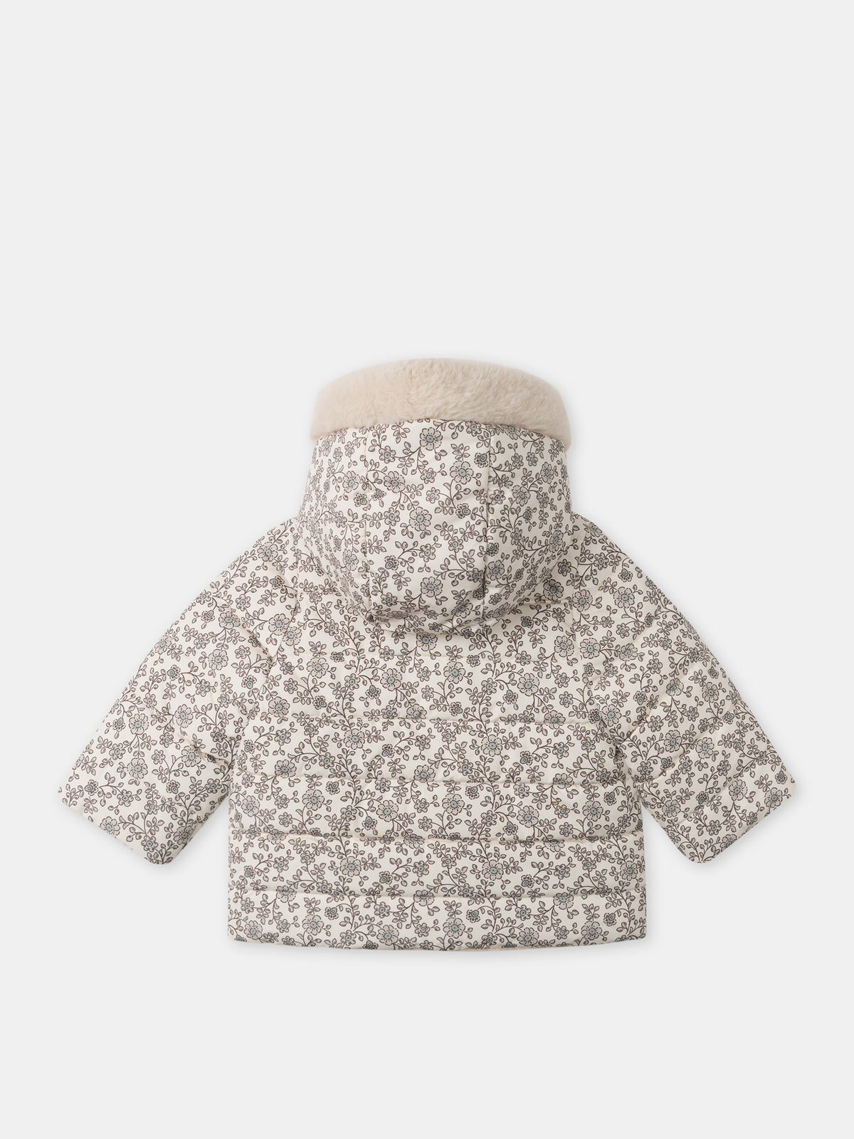 Reversible-Blumenmuster-Jacke-oder-Creme-Baby-Mädchen