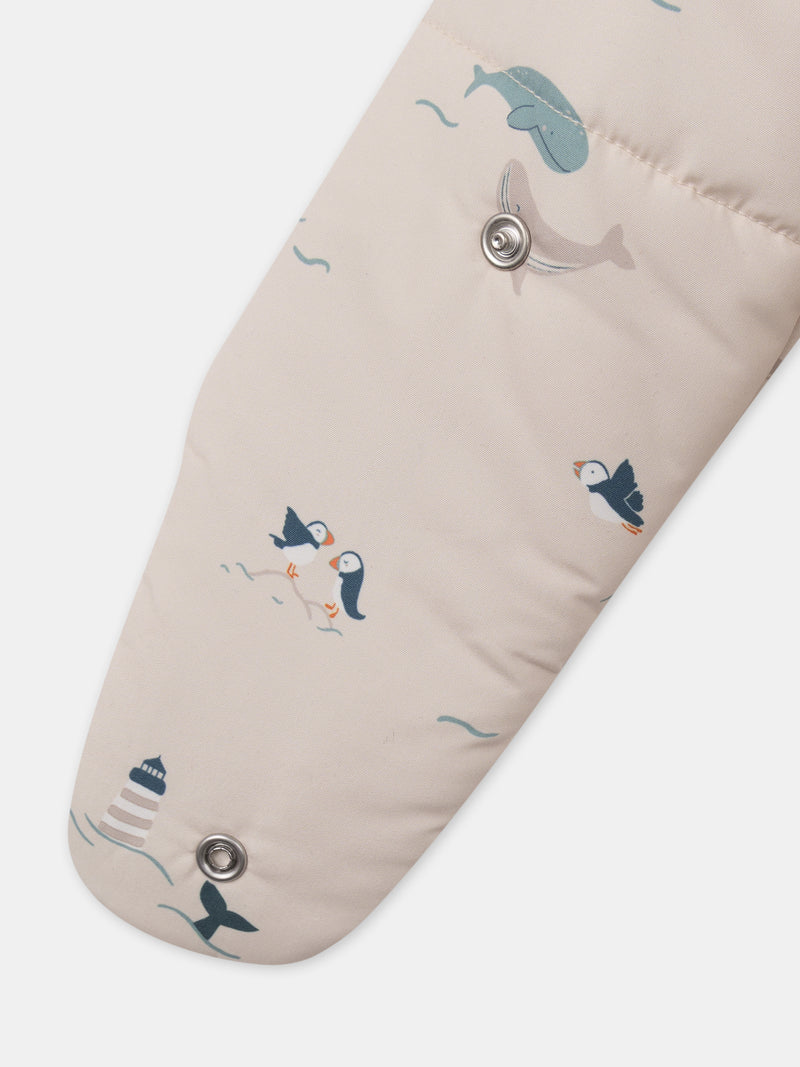 Beige-Tierdruck-Pilot-Baby-Junge