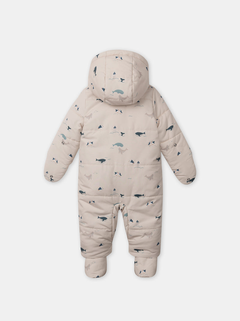 Beige-Tierdruck-Pilot-Baby-Junge