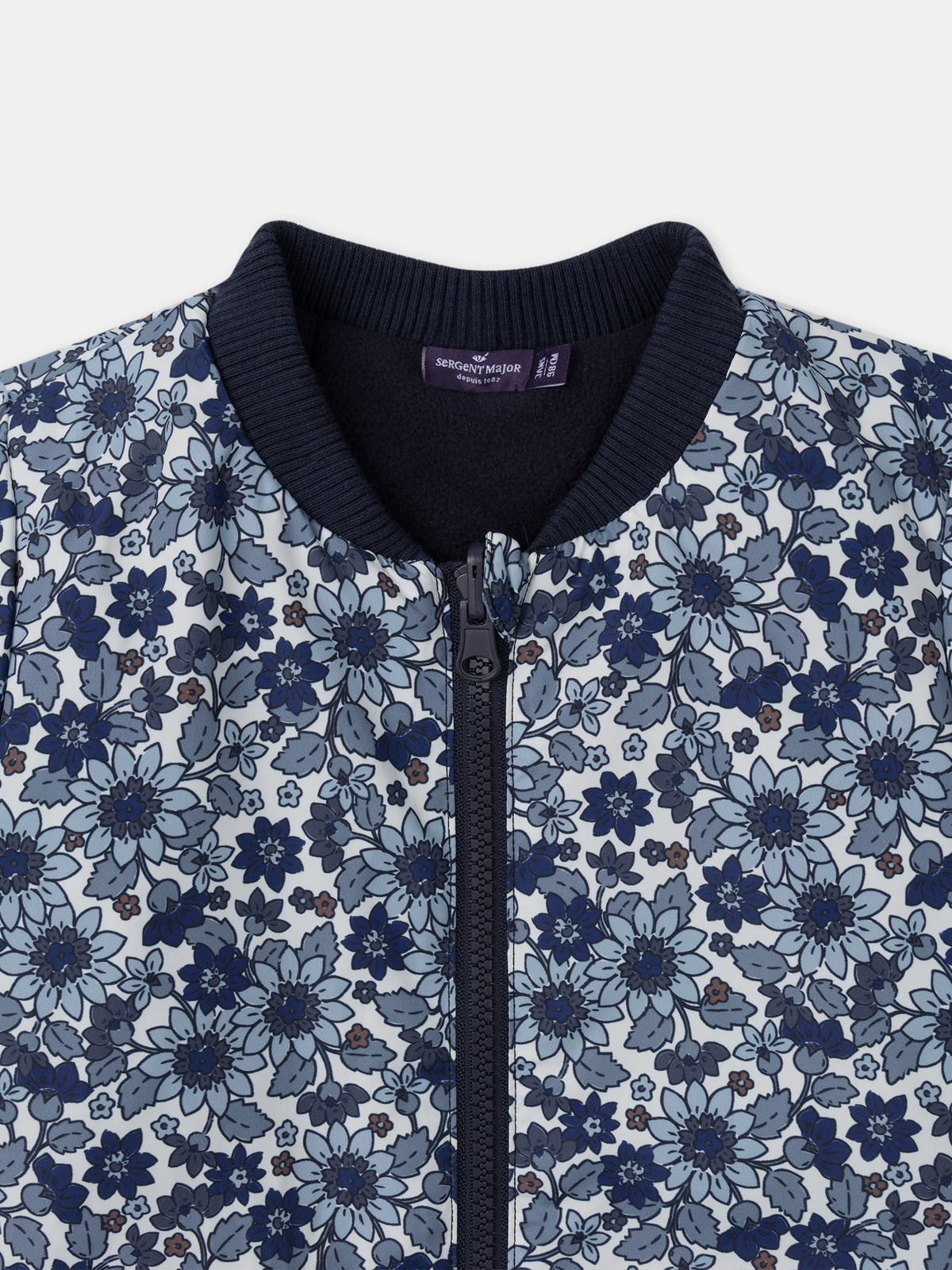 3-in-1-marineblau-Glitzer-Parka für Mädchen