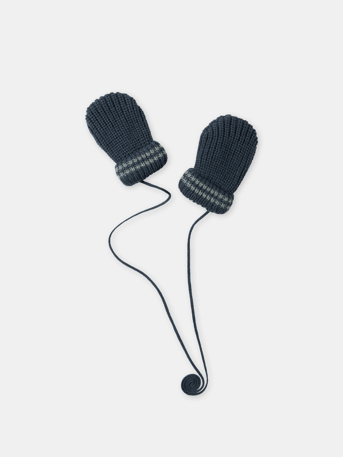 Blaue Handschuhe mit Walstickerei Baby Junge