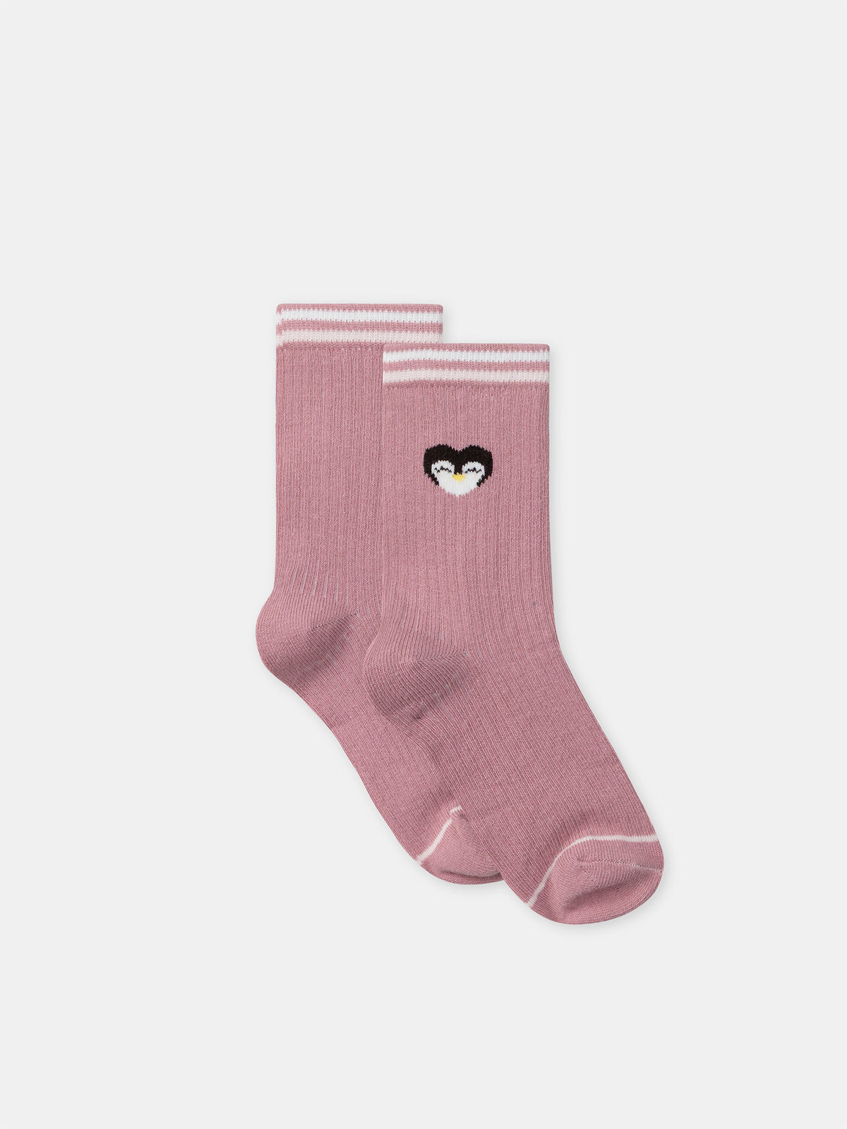 Lot de 5 chaussettes roses pingouins Fille