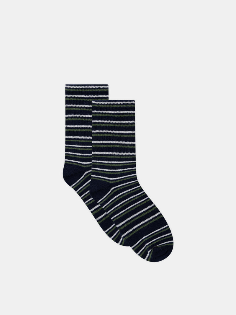 Set aus 5 Paar Socken mit Streifen oder einfarbig für Jungen