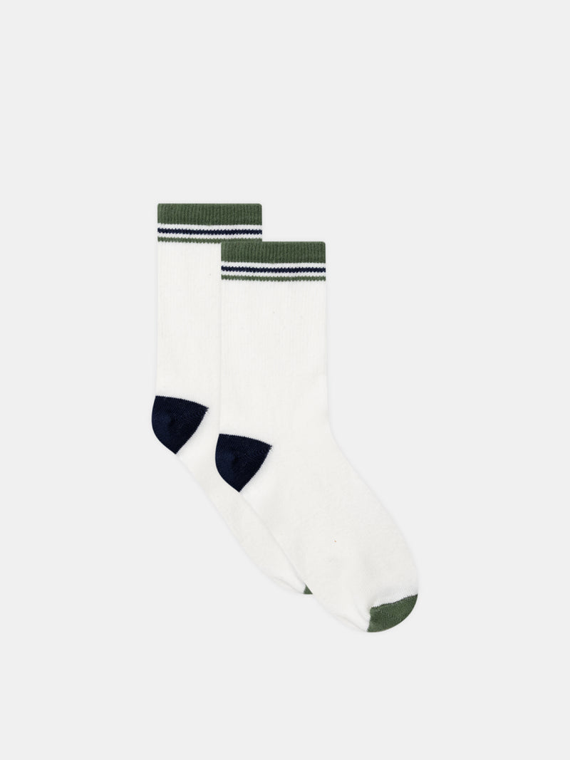 Set aus 5 Paar Socken mit Streifen oder einfarbig für Jungen