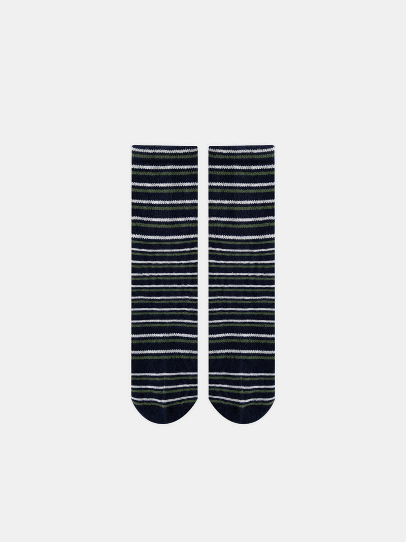 Set aus 5 Paar Socken mit Streifen oder einfarbig für Jungen