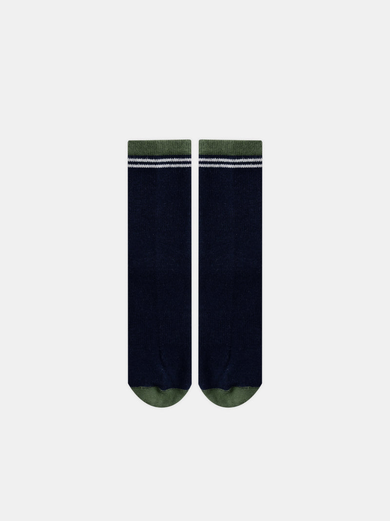Set aus 5 Paar Socken mit Streifen oder einfarbig für Jungen