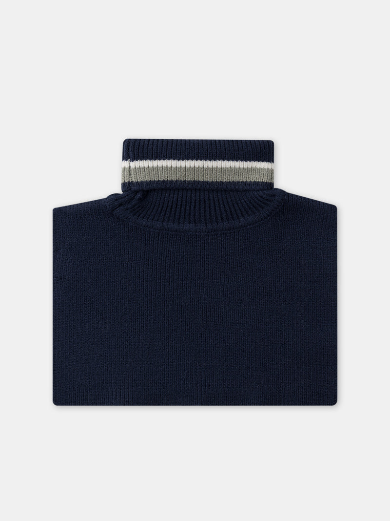 Navy-blau gestreifte Stola Jungen