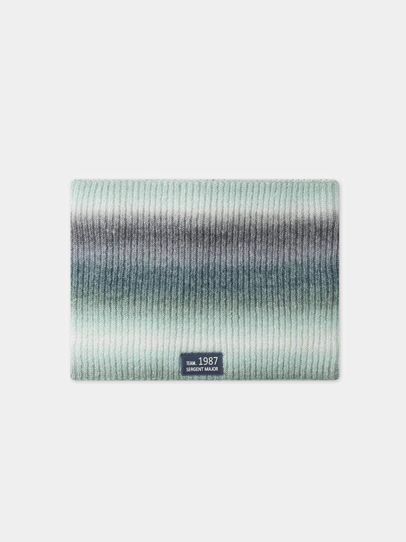 Grüner-tie-and-dye-Snood-für-Jungen