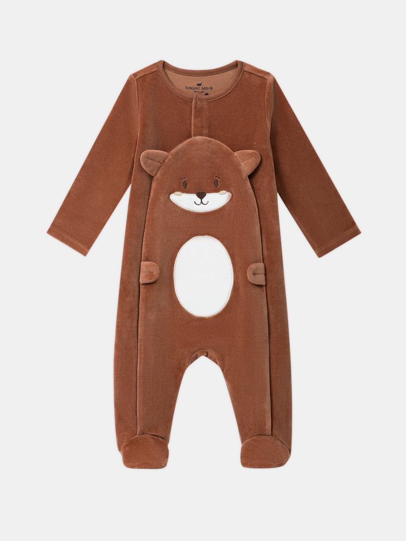 Fleece-Einteiler-mit-Fuchs-Gesicht-Patch-Baby-Junge