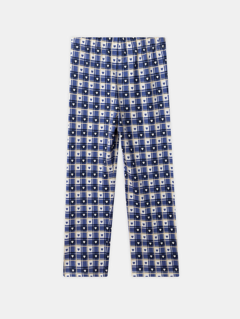 Harry Potter Pyjama in Marineblau mit "Hogwarts" Druck für Mädchen