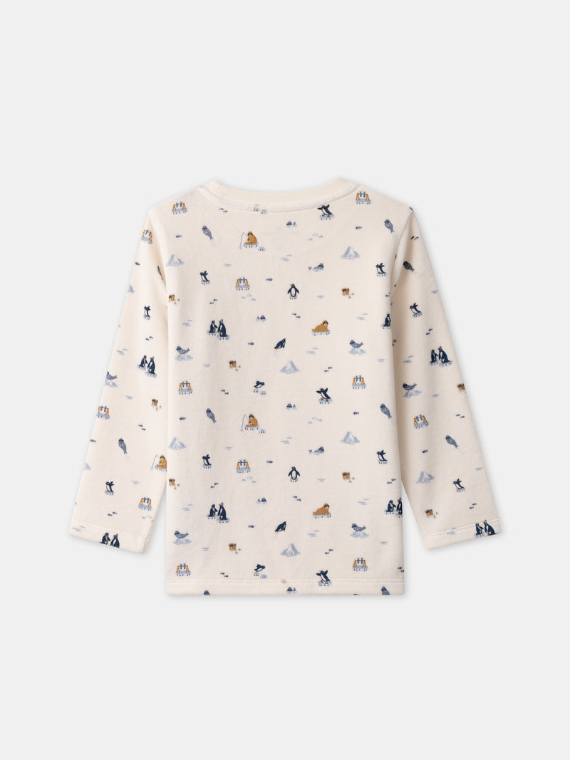 Pajama-creme-muster-Eisberg-Jungen