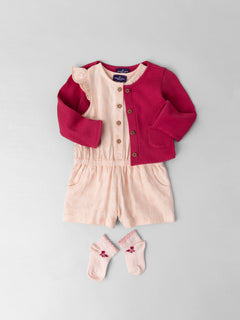 Tenue de Bébé Fille : Jardin de Fuchsia - 1