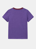 Violettes Kurzarm-T-Shirt mit Dinosaurier-Print KICHAGE / 24E3PGC3TMC708