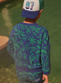 Sweatshirt in Blau und Grün mit Palmenprint LACHEMAGE / 24H3PGI1SWE703
