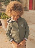 khakifarbenes Sweatshirt mit Kapuze FINAGE / 23E3PGD1GIL628