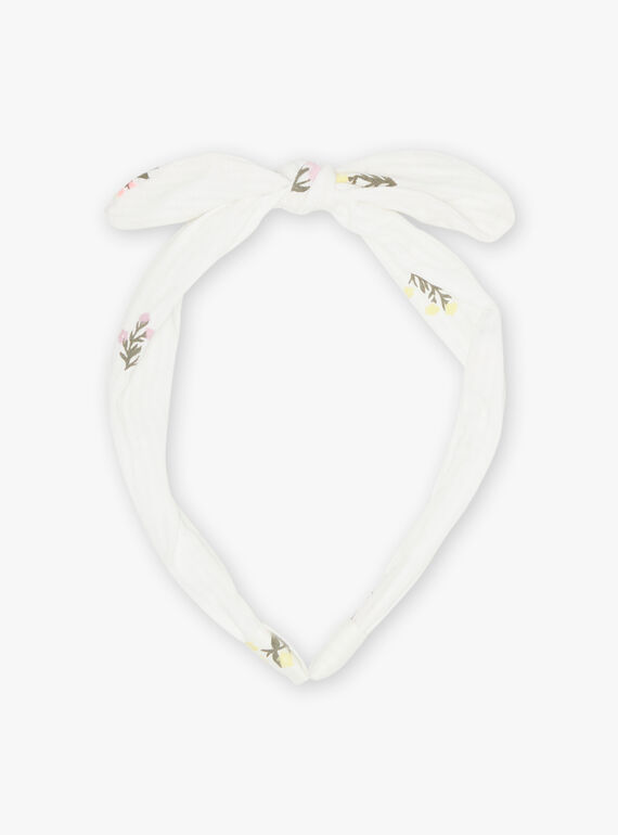 Stirnband für Kind Mädchen mit Blumendruck und Schleife CIUFLETTE / 22E4PFQ4TETB112