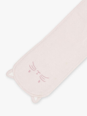 Rosa gefütterter Schal mit Katzenmotiv für Baby Mädchen CIMEGANE / 22E4BFG1ECH301