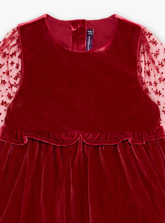 Langärmeliges Kleid aus Samt DAVERA / 22H1BF61ROBF526