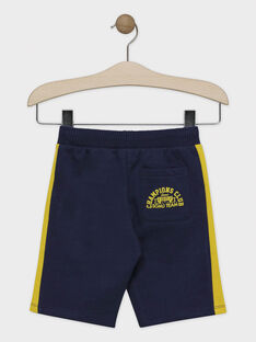 Blaue Bermuda-Shorts aus Molton Junge SACHOUAGE-1 / 19H3PGD1BER219