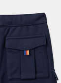 Shorts aus Fleece in Marineblau KLONOAGE / 24E3PGS2BERC234