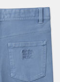 Schmale Cargohose, blau gefrostet LESLIMAGE / 24H3PGJ1PANC206
