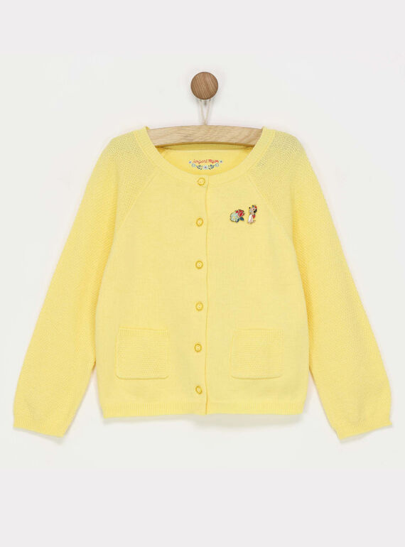 Gelbe Strickjacke RADOISETTE / 19E2PF61CARB105
