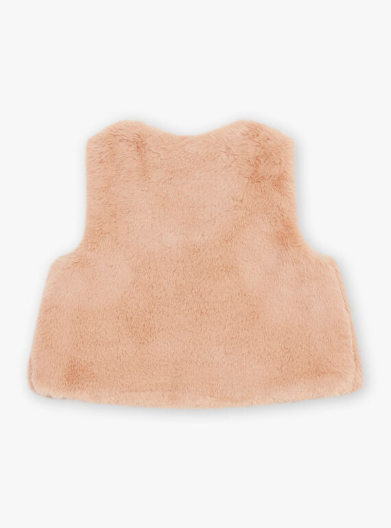 Ärmellose Weste aus Kunstpelz in beige DAROMANE / 22H1BFY1CSMI820