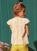Bluse in Ecru mit Streifenprint LARAYETTE / 24H2PFI1CHE001