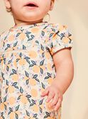 Vanille-Satinbluse mit Fruchtaufdruck FAPENNY / 23E1BFO1CHE114