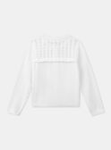Ecrufarbener Cardigan mit Ajourmuster KRECADETTE / 24E2PFL1CAR001