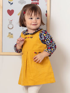 Baby Mädchen Safran gelbes Kleid BAESTELLE / 21H1BF51CHS109