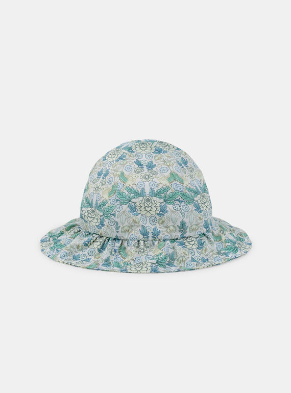 Elfenbeinfarbenes Blumenmuster-Hutmotiv KAULLA / 24E4BFR1CHA005