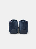 Blaue Babyschuhe mit weißem Bärenkopf Baby, Jungen NEANTOINE / 25F10BG31CHP070