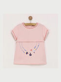 Rosa kurzärmeliges T-Shirt RAFITAETTE / 19E2PFC1TMCD300