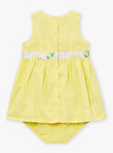 Set mit Wendekleid und Bloomer in Gelb und Lila LAALYSE / 24H1BFI1ROB116