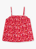 Fuchsiafarbenes Tank Top mit Blumendruck, Kind Mädchen CAUDEBETTE 1 / 22E2PFT3DEB304