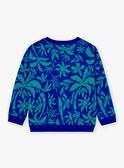 Sweatshirt in Blau und Grün mit Palmenprint LACHEMAGE / 24H3PGI1SWE703