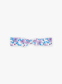 Stirnband mit lila Blumenmuster aus Baumwolle 22H4BF51BAN001