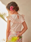 Besticktes rosa T-Shirt KLETETTE / 24E2PFO2TMCD319