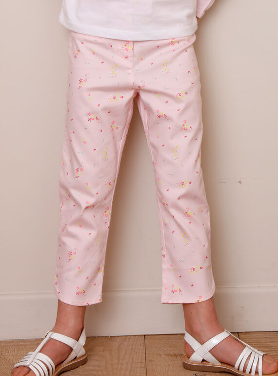 Hose für besondere Anlässe mit Blumenprint für Mädchen TYPOETTE / 20E2PFJ1PCO321