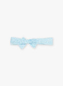 Elastisches Stirnband mit blauem Blumendruck für Baby Mädchen CYROMANEX / 22E4BFW1BANC201