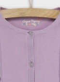 Violette Strickjacke ROLIJAETTE / 19E2PFD1CAR328