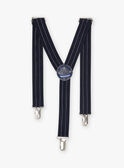 Marineblaue elastische Hosenträger Kind Junge CIBRETAGE / 22E4PGH1BRE070
