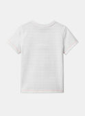 T-Shirt aus Jersey mit Haifischmotiv in Weiß KLOBAGE / 24E3PGS1TMC001