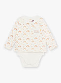 Baby Junge Himmel bedruckt Bodysuit und Schal CAARLO / 22E1BG71BOD001