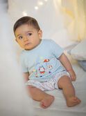 Baby Junge türkisfarbener Strampler CEIBRAHIM / 22E5BG52GRE203