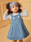 Set aus Body und Chasuble-Kleid in Blau und Ecru LACELIA / 24H1BFJ1ENS001